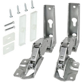 SPARES2GO Integrated Hinges compatible with IKEA CDA Caple Tecnik Fridge Freezer Door Hinge 3905 3362 3363 5.0 41,5
