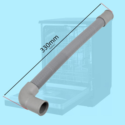 SPARES2GO Internal Hose Inner Drain Pipe for Kenwood KDW60 KID60