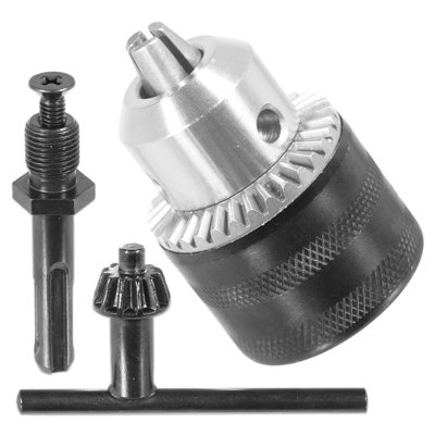 SPARES2GO Keyed Chuck SDS Plus Adaptor Kit 1.5mm - 13mm Drill Bit 1/2 ...