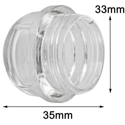 SPARES2GO Lamp Light Lens Glass Cover compatible with De Dietrich DOE405XE1 Oven Cooker
