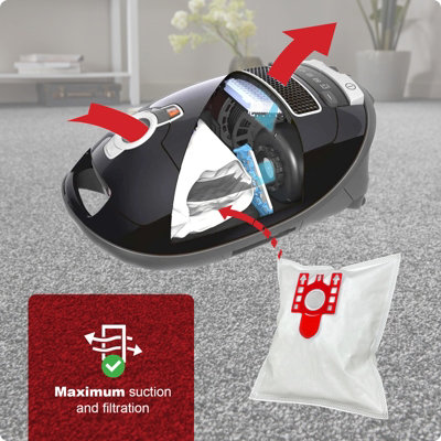 PakTrade Set 30 Sacchetti per Aspirapolvere + 3 Filtri per
