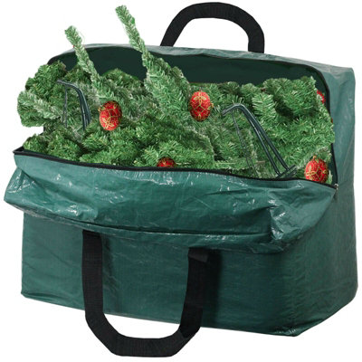 SPARES2GO Large Christmas Decorations Bag Xmas Tree Storage Bag (Green ...