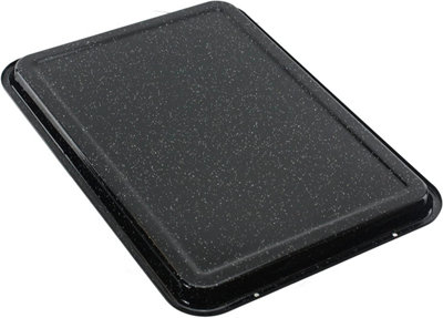Spares2go Teglia Da Forno Smaltata Grande Con Centro Rialzato – 41,7x30 Cm, Confezione Da 2, Adatta A Tutti I Piani Cottura - 3