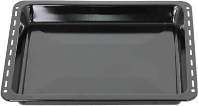 SPARES2GO Large Oven Tray Universal Cooker Pan Base 455 mm x 370 mm