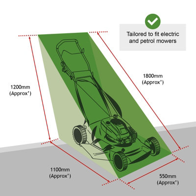 Small petrol store mower