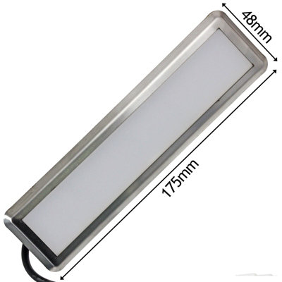 SPARES2GO LED Light Box compatible with Logik Cooker Hood L60CHD L90CHD Vent Extractor Lamp (175mm x 48mm, 2.5W)