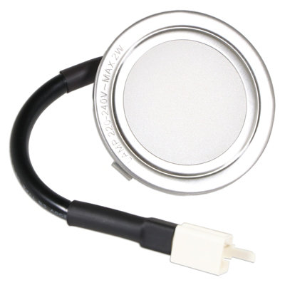 SPARES2GO LED Light for Hoover HCV61 HCV91 Cooker Hood Extractor Vent Lamp Bulb Unit (Silver, 68mm, G4)