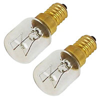 SPARES2GO Light Bulb Lamp for Oven Cooker (25w, SES, E14) 2 x Bulbs Lamps