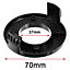 SPARES2GO Line Spool Cover compatible with Qualcast GT2518 GT2518X GT2551 GT2551X Strimmer Trimmer