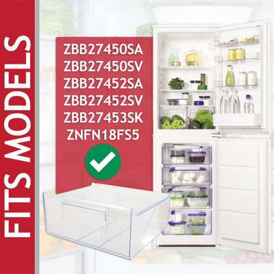 Ersatz-Schublade Für Zanussi Kühl-/Gefrierschrank – Passend Für ZBB27450SA & Viele Modelle