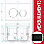 SPARES2GO Luxury Flush Plate Kit for Concealed Toilet Cistern Wall Hung Frame (Matt Black, 245mm x 165mm)