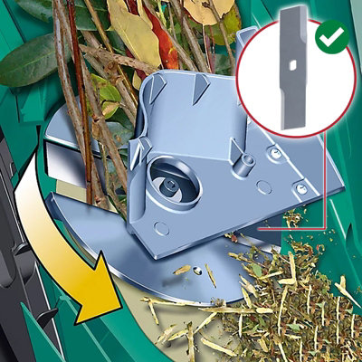 Lame De Rechange Pour Broyeur De Jardin - Compatible Bosch AXT Rapid, Grizzly, Florabest Et Autres - 195x45x5 Mm Avec Vis