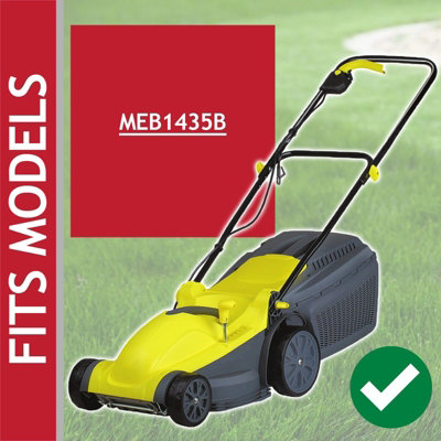 SPARES2GO Metal Blade compatible with Challenge MEB1435B Lawnmower 35cm DIY at B Q