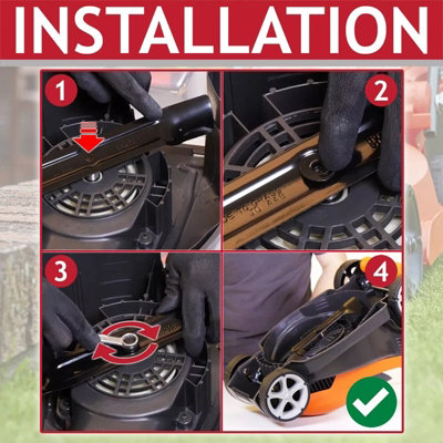 SPARES2GO Metal Blade compatible with Flymo Venturer 32 VTR32 320 Lawnmower 32cm Type FLY046 DIY at B Q