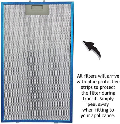 SPARES2GO Metal Mesh Grease Filter compatible with Baumatic BTC6510GL Cooker Hood Extractor Vent (460 x 260mm)