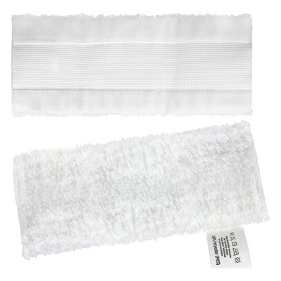 Lot De 10 Tampons éponge Spares2go Pour Nettoyeur Vapeur Karcher - 100% Coton - Lavables, Dimensions 22,5x10,5cm