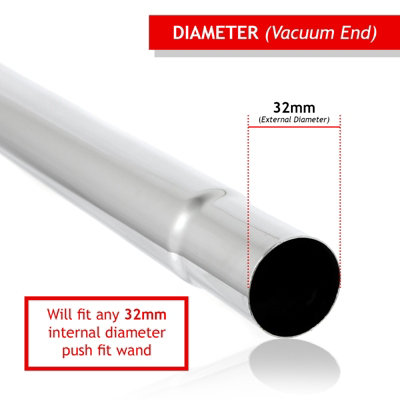 3 Paquete 32mm Tubo De Extensión Barra Set Para Numatic