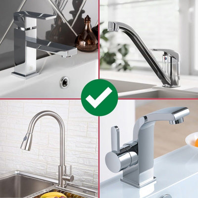 2-Handle Kitchen Faucet Mixer Tap - Chrome Finish, High Arc, Fits 2 Holes (8.6" Spacing)
