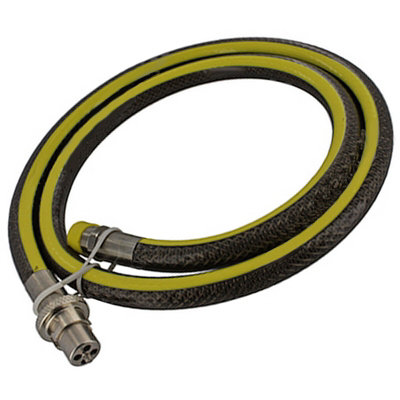 SPARES2GO Oven Cooker Gas Hose UNIVERSAL Extra Long Bayonet Straight Pipe 5ft 1/2" LPG
