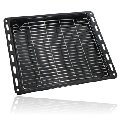 SPARES2GO Oven Grill Tray Shelf UNIVERSAL Full Width Bottom Base Pan ...