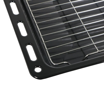 SPARES2GO Oven Grill Tray Shelf UNIVERSAL Full Width Bottom Base Pan ...