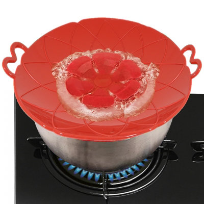 Coperchio Antigoccia Appetitissime Stop Spill Galaxy In Silicone, Diametro 30 Cm, Colore Rosso - 3