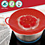 SPARES2GO Pan Lid Spill Stopper Silicone Saucepan Pot Steamer Cover Anti Boiling Overflow Guard