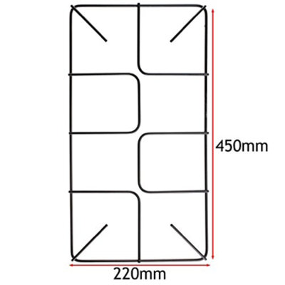 SPARES2GO Grillpfannen-Untersetzer – 422x321 Mm, Kompatibel Mit Bosch/Neff, Drahtregal Für Große Grillpfanne