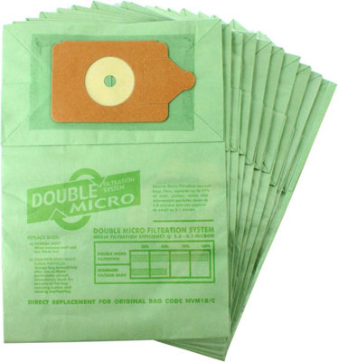 Spares2go Cloth Filter + Reusable Washable Zip Bag for Numatic Henry Hetty etc Vacuum (+ Air Fresheners) by Spares2go