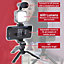 SPARES2GO Phone Video Making Kit LED Light Box Mount Adjustable Tripod Microphone Vlogging Set