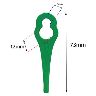 SPARES2GO Plastic Blades compatible with Qualcast Easi-Lite 28 30 Hoversafe 25 30 Trimlite 23 Lawnmower Trimmer (Pack of 20)