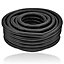 SPARES2GO Pond Hose Flexible Marine Filter Pipe Corrugated  + 2 Clamp Clips (25mm, 10M)