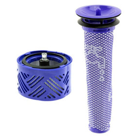 SPARES2GO Pre & Post Motor Filter Kit compatible with Dyson V6 Absolute Total Clean Cordless Vacuum Cleaner