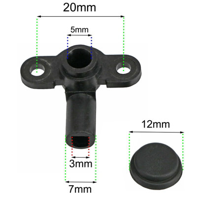 SPARES2GO Pressure Relief Device for TRITON Electric Shower PRD + Seal Burst Disc x 7