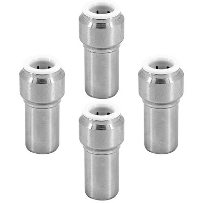 SPARES2GO Radiator Valve 15mm x 10mm Pushfit Chrome Speed Fit Reducing ...