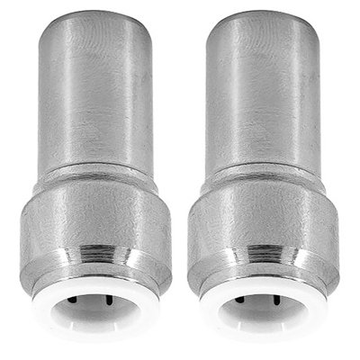 SPARES2GO Radiator Valve 15mm x 10mm Pushfit Chrome Speed Fit Reducing ...