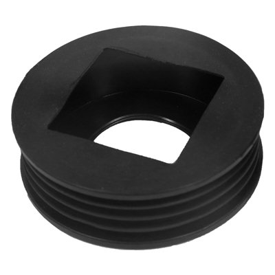 SPARES2GO Rainwater Downpipe Adaptor 65mm Square / 68mm Round Pipe to 110mm Soil Waste Drain Connector