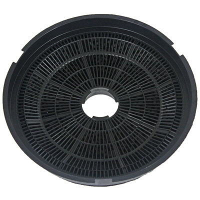 SPARES2GO Round Charcoal Vent Filters compatible with Baumatic Cooker Hood (Pack of 4) STI