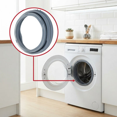 SPARES2GO Rubber Door Seal Gasket For Sharp Fits Vestel Fits CDA ...