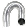 SPARES2GO Semi Rigid Aluminium Hose Duct Flexible Exhaust Pipe (4" / 102mm x 3m)