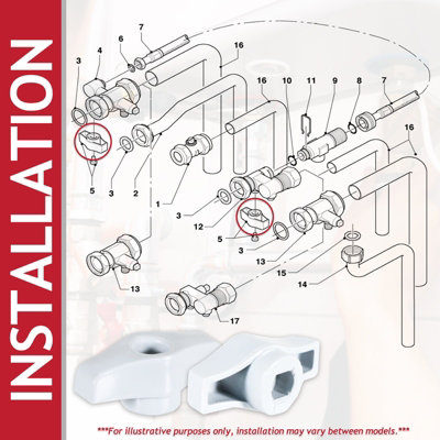 SPARES2GO Mensola regolabile in acciaio inox per forno Moffat (345-565 mm, 2 ripiani