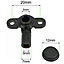 SPARES2GO Shower Pressure Relief Device PRD Compatible with TRITON 82800450 New Design Black Genuine