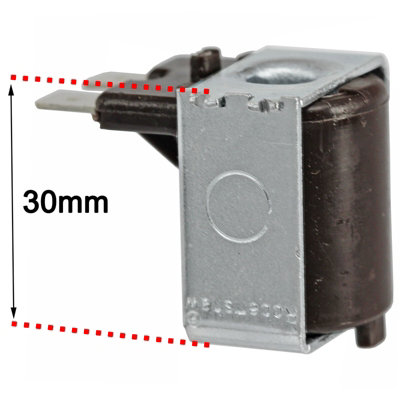 SPARES2GO Bobina Solenoide Per Doccia Mira – Confezione Da 3, Compatibile Con Modelli A Solenoide Marrone, Altezza 30 Mm - 3