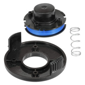 SPARES2GO Spool Line and Cover compatible with Challenge GT2317 250w Strimmer Trimmer (4m, 1.5mm)