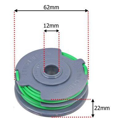 3 Bobine E Linea Decespugliatore ALM Per Decespugliatori Flymo - Foto 6