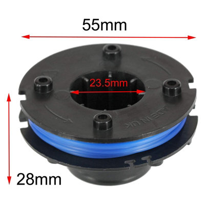 SPARES2GO Rasentrimmer-Schnur 1,5 Mm – 30 M, Diamant-verdreht, Geräuscharm, Für Qualcast GT25, GT30 U.v.m.