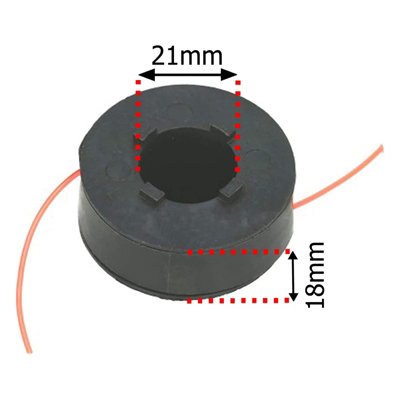 2x 8m Line & Spool For Sovereign Trimmer N0E-2ET-230 18v - Foto 6