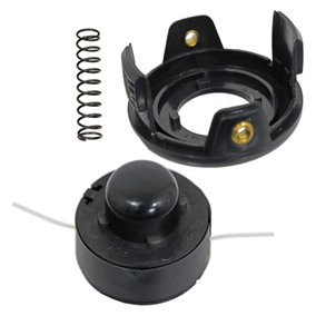 SPARES2GO Spool Line & Cover compatible with Challenge DCHG18 SRT350B MIG-ZP-250 Strimmer Trimmer