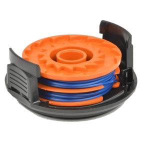 SPARES2GO Spool Line & Cover compatible with Qualcast GGT4502 GGT450A1 Strimmer Trimmer