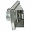 SPARES2GO Stainless Steel External Wall Air Vent Non Return Flap Outlet (4" / 100mm)